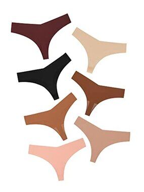 DEANGELMON Seamless Thongs for Women No Show Thong Underwear Women Comfortable
